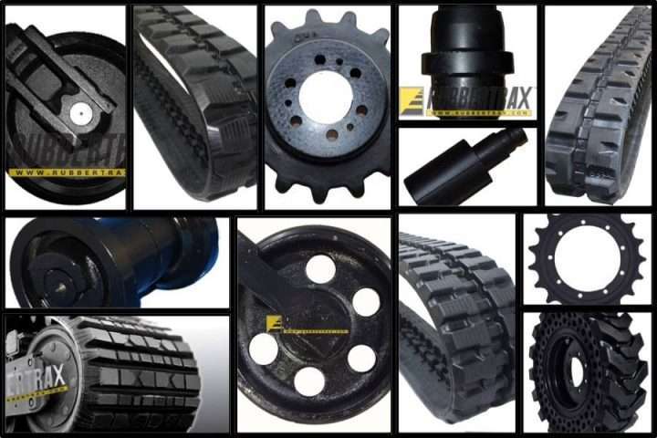Rubber Tracks Sprockets Rollers Idlers And Skid Steer Over The Tire